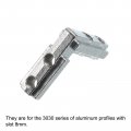 Uxcell L-shape Interior Joint Bracket 16pcs Inside Corner Connectors For 3030 Series Aluminum Extrusion Profile Slot 8mm Silver