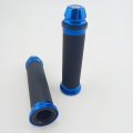 Okstno Motorcycle 7 8 Cnc Hand Grips Aluminum Rubber Gel Handlebar For Sport Bike Blue