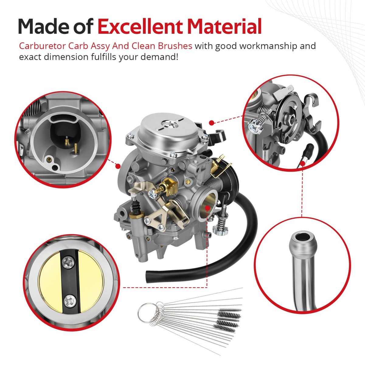 Carburetor Carb Assy And Intake Manifold Boot For Yamaha Xv250 Route 66 1988 1990 Virago 1995 2007 V Star 250 2008 2024 3bg