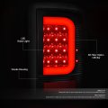 Auto Dynasty 2pcs 3d Led C-style Light Bar Rear Tail Lights Brake Lamps Compatible With Dodge Ram 1500 2500 3500 09-17 Driver