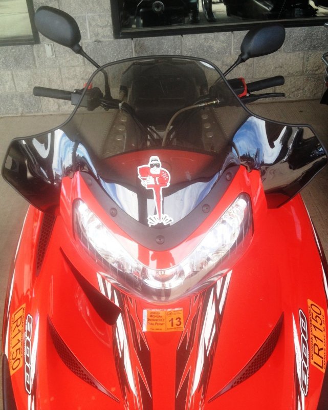 Rear View Mirror Set Fits Polaris Snowmobile