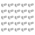 25pcs Torx Security Machine Screws 3 8-16 X 1 304 Stainless Steel Tamper Resistant Button Head Bolt Full Thread For Anti-theft 