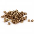 A16041800ux0824 M3 X 3 Mm Female Thread Brass Knurled Threaded Insert Embedment Nuts 100pcs Pack Of 100 