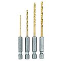 Ryobi Hex Shank Pilot Titanium Drill Bit Set 4-piece 