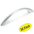 Cosmas 4003ch Polished Chrome Modern Cabinet Hardware Arch Bow Handle Pull 3-3 4 Inch 96mm Hole Centers 25 Pack 
