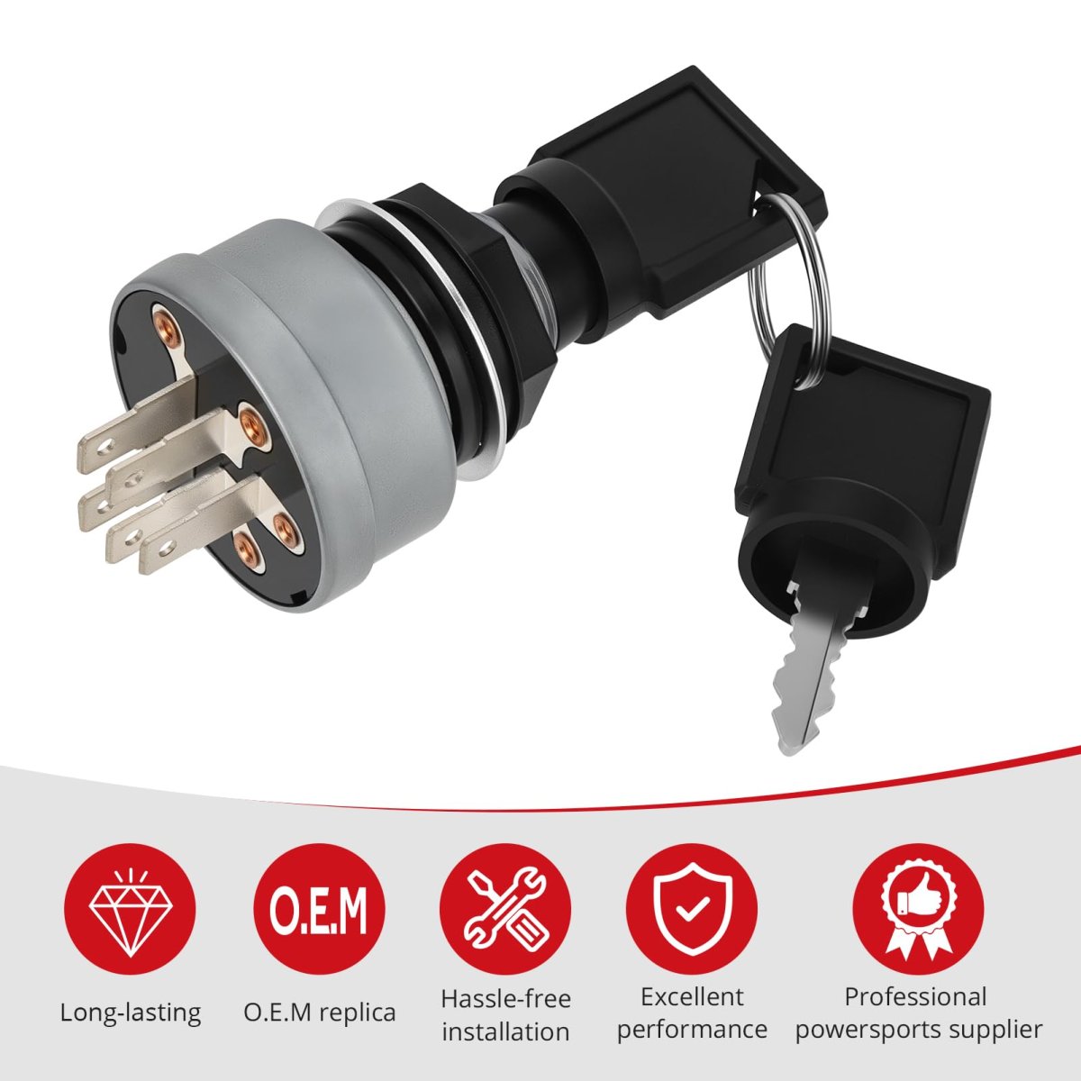 Ignition Switch Assembly For Polaris Ranger 500 6x6 1999 Part Number