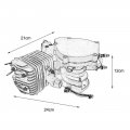 Tdpro Upgraded 2-stroke 50cc Motorized Bicycle Gas Engine Kit Complete Petrol Cycle Motor Set