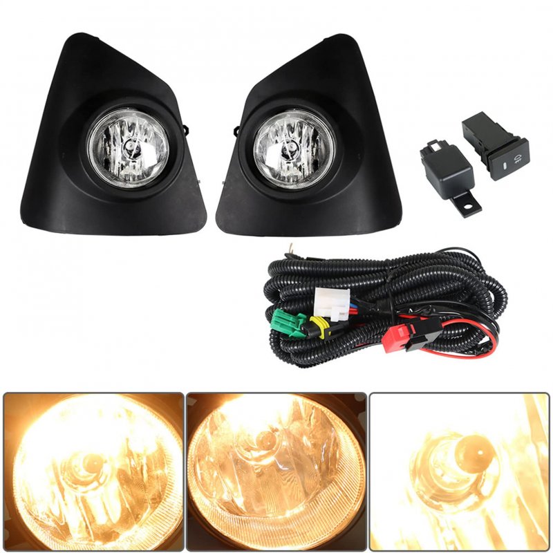 Fog Lights Assembly With Daytime Running Lamps For Corolla S Se 2014 2016 Clear Lens Halogen H11 Set Wiring Harness And Switch