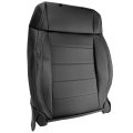 Artificial Leather Front Driver Side Top Lean Back Seat Cover With Installation Holes Black Replacement For 2007-2012 