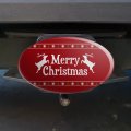 Merry Christmas Holiday Reindeer Oval Tow Trailer Hitch Cover Plug Insert