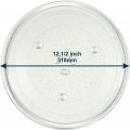 Hqrp 12 5-inch Glass Turntable Tray Compatible With Sharp Microwave Oven Cooking Plate