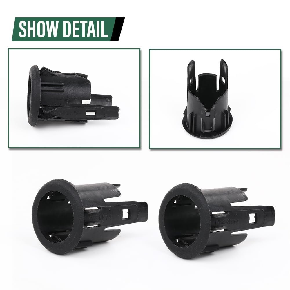 Rear Parking Assist Sensor Bezel Set For Ford F250 F350 Super Duty Truck 2008-2015 4f2z15k859a Black