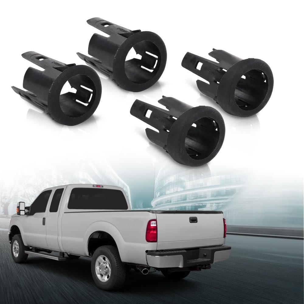 Rear Parking Assist Sensor Bezel Set For Ford F250 F350 Super Duty Truck 2008-2015 4f2z15k859a Black