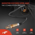 A-premium O2 Oxygen Sensor Compatible With Hyundai Accent 2000-20 Kia Rio 2006-2011 Rio5 1 5l 1 6l Upstream And Downstream 2-pc