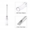 Uxcell Mini Slotted Screwdriver 3 0mm Flat Head With Clear Handle For Small Appliances 2 Pcs