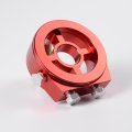 Racing Sport Jdm Aluminum Oil Gauge Filter Sandwich Adapter Plate Kit M20 X 1 5 Red 3 In Diameter 8 Thickness T6061