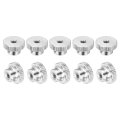 M4-0 7 Knurled Thumb Nuts 20pcs 304 Stainless Steel High Head Female Threaded Round Grip Knob Locking Fasteners Silver 