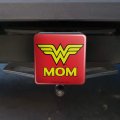 Wonder Woman Mom Logo Tow Trailer Hitch Cover Plug Insert