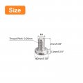 Uxcell M1-0 25 X 2mm 50pcs Flat Round Head Screws 304 Stainless Steel Phillips Drive Machine Hardware Fastener For Furniture
