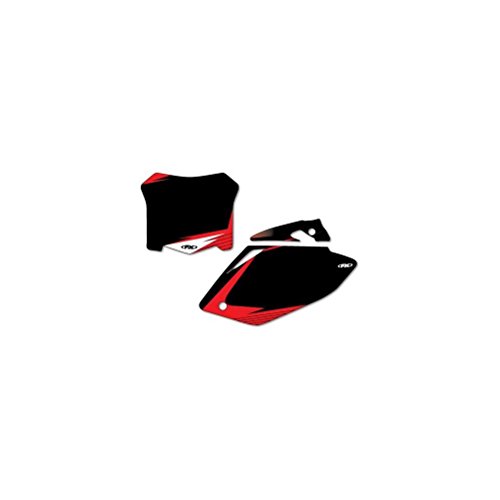 Factory Effex 12-64342 Black Pre-cut Number Plate Graphic Background