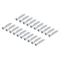 20pcs M5x30mm Hex Socket Countersunk Head Self Tapping Connecting Screws Carbon Steel Furniture Confirmat Screw Silver 