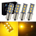 Everbright Amber 1156 Rv Led Bulb Ba15s 1073 7506 1141 For Camper Suv Mpv Car Turn Signal Reverse Lights Side Marker 18smd 