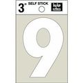 White Vinyl Die-cut Self-stick Numbers 