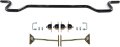 Black Rear Sway Bar Kit For 1970a 1981 Gm F-body Camaro Firebird 1a Solid Steel With Polyurethane Bushings 