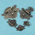 Hasp Clasp Latch Lock 65 X 51mm Decorative Retro Toggle Zinc Alloy For Jewelry Box Craft Gift Wooden Case Bronze 