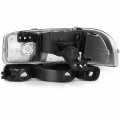 Ocpty Headlight Assembly Pair Fit For Gmc Sierra 1500 1999-2006 Classic 2007 Hd 2001-2003 2005-2006 Bulbs Not Included