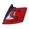 Tail Light Passenger Side Ford Taurus 2010 2011 2012 Se Sel Model Quarter Panel Red Clear Lens With Bulbs Replacement For 