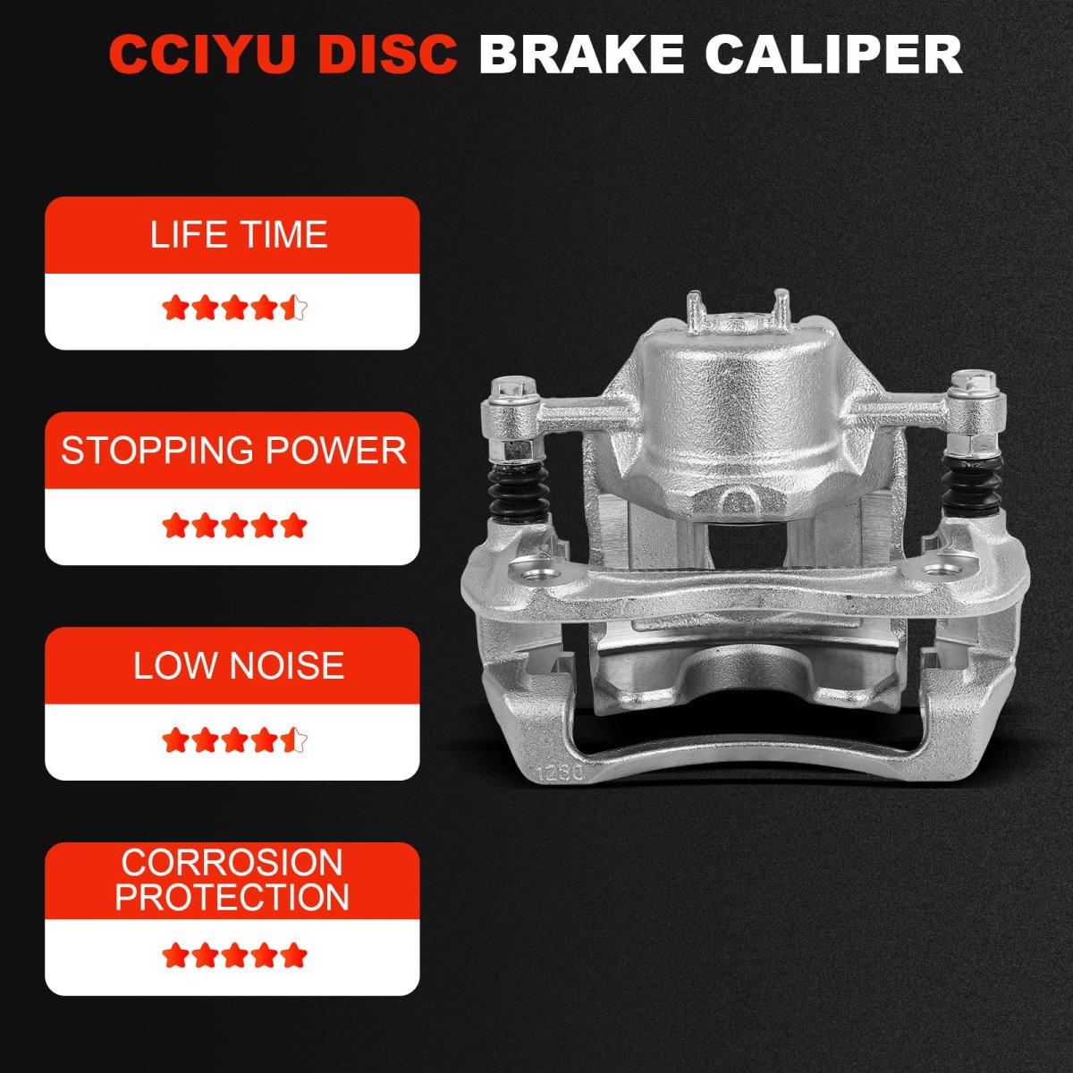 Front Left Disc Brake Caliper Assembly With Bracket 19b6794 For Hyundai Accent 2012 2017 Kia Rio Dodge Attitude 2014