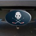 Hockey Mask Skull Crossbones Stick Oval Tow Trailer Hitch Cover Plug Insert