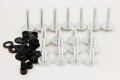 Silver Round Fairing Bolts For Honda Cbr600rr 2003 To 2006 And Cbr1000rr 2004 2007 Billet Aluminum Bolt Kit Mt215-003b-sr 