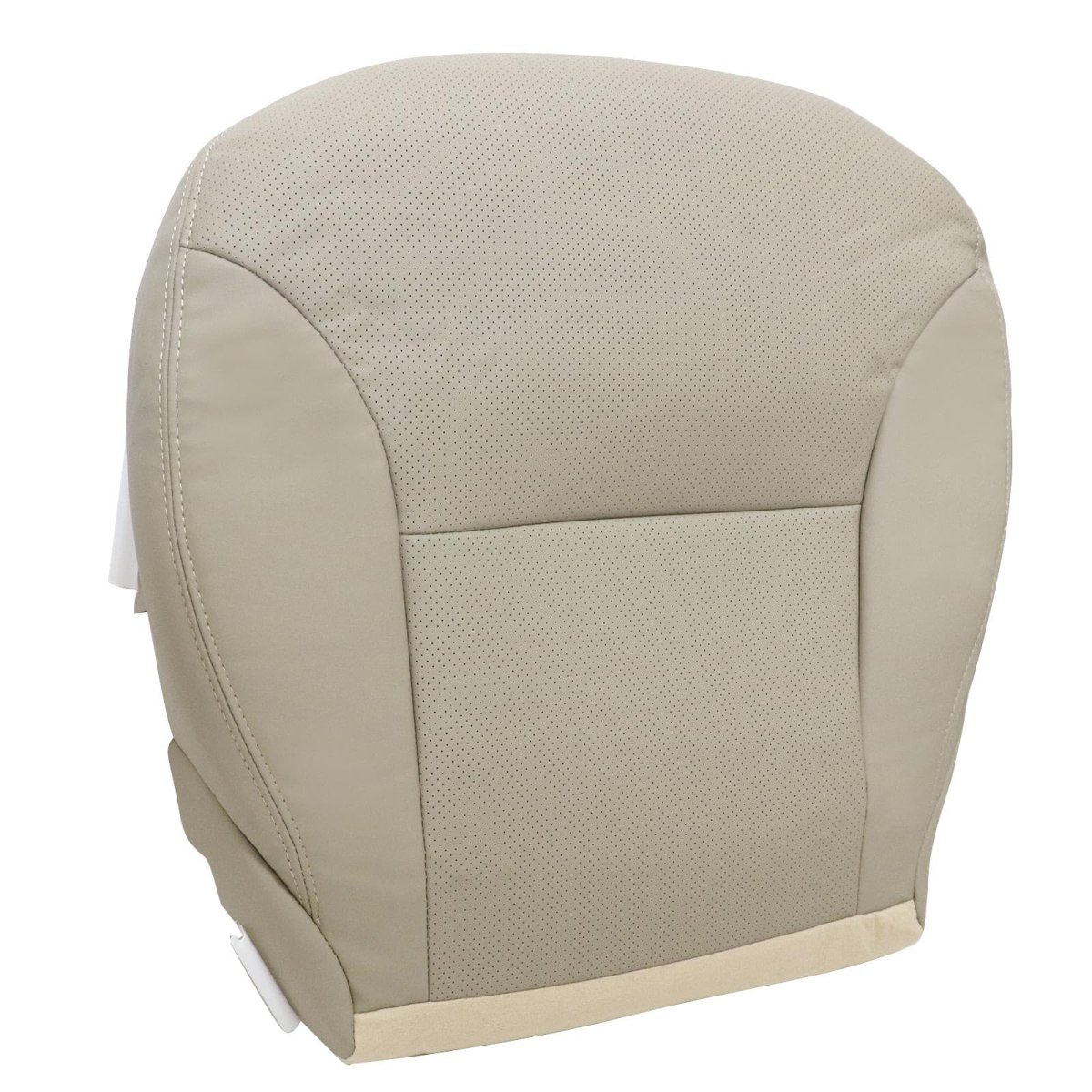 Perforated Tan Driver Side Replacement Bottom Microfiber Leather Seat Cover For Lexus Es300 Es330 2002 2003 2004 2005 2006