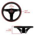 Caltric Steering Wheel And Shaft With Gear Compatible John Deere L107 L108 L110 L111 L118 102 105