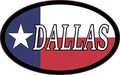 4in X 2 5in Oval Texan Flag Dallas Sticker By Stickertalk 