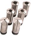 3900-0012 6 Piece 5c Collet Set 1 8 In To 3 4 By 8ths High Grade Tool Steel For Lathe Milling And Drilling Machines 