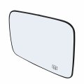 Driver Left Side Mirror Glass Assembly With Plastic Back Plate Heated Compatible 2006-2010 Jeep Commander