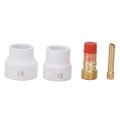 Gas Lens Set With Ceramic Cup For Wp 17 18 26 Practical Welding Torch 2 4mm Orifice Size Tools Pipeline