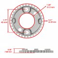 Caltric Rear Camshaft Cam With Sprocket Compatible Kawasaki Brute Force 750 Kvf750 4x4i 2005-2011
