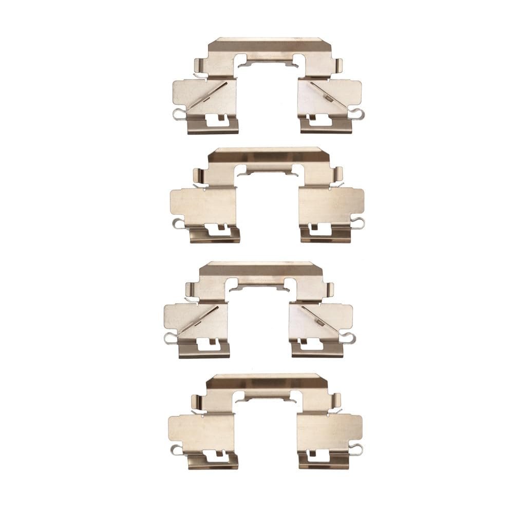 Front Disc Brake Hardware Set For Nissan Kicks 2022 2023 2024 Standard Style Black Kit Alx Pau Df 340 67054 Cla1