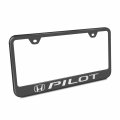 Au-tomotive Gold Laser Etched Logo Stainless Steel License Plate Frame For Honda Pilot Rugged Black