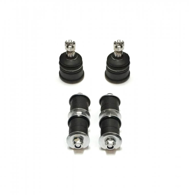 4 Pc Suspension Front Lower Ball Joints Sway Bar Links Passenger Driver Kit