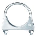 Muffler U-bolt Clamps For 60mm 2-3 8 Diameter Exhaust Tail Pipe 1pcs U Clamp Saddle Type 