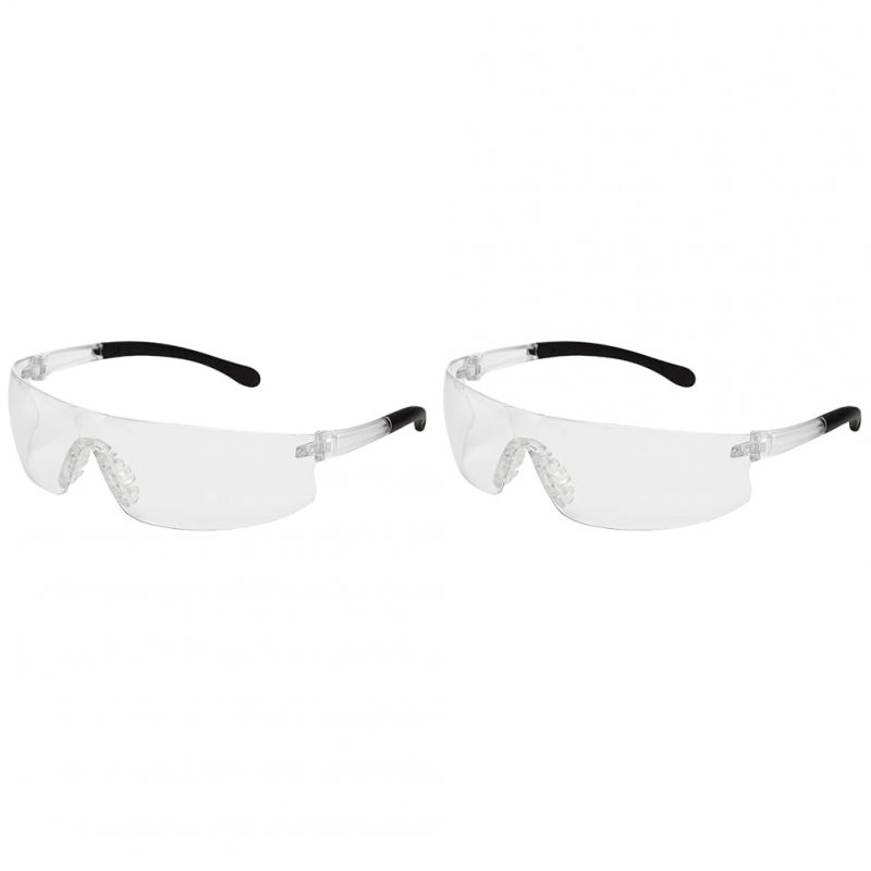Sellstrom Lightweight Comfortable Protective Eyewear Safety Glasses Clear Lens Soft Rubberized Temple Nose Piece Qty 1 S73601