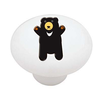 Bear Hug Decorative High Gloss Ceramic Drawer Knob