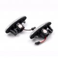2pcs Full Led Amber Dynamic Sequential Blink Side Marker Lights For Ni Ssan Juke Juke Nismo Leaf Cube Clear Lens Fender Turn