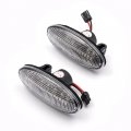 2pcs Full Led Amber Dynamic Sequential Blink Side Marker Lights For Ni Ssan Juke Juke Nismo Leaf Cube Clear Lens Fender Turn