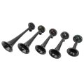 12v Air Horn 5 Trumpet Musical Electric Train Car Compressor Kit Replacement For Vehicles Trucks Cars Black 